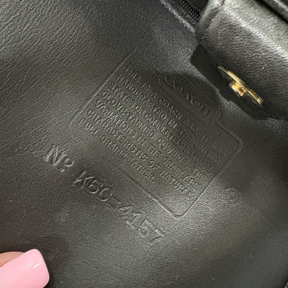 Coach Black Leather Shoulder Bag 4157 - Picture 4 of 4